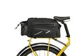 Sykkelutstyr - Wozinsky Bike Pannier Rack Bag with Shoulder Strap 9L (Rain Cover Included) Black (WBB22BK) - 5907769300646