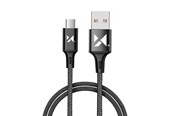 USB - Wozinsky cable USB - microUSB 2.4A 1m black (WUC-M1B) - 5907769301148