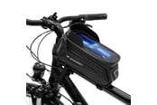 Sykkelutstyr - Wozinsky Bike Frame Bag with Phone Case 1.7L Black (WBB28BK) - 5907769301438