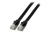 Nettverkskabel - EFB NORDIC EFB-Elektronik patch cable - 25 cm - black - Svart - 0.25m - K5545SW.0,25