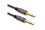 Lydkabel - Wozinsky  universal mini jack cable 2x AUX cable 3 m black - 5907769307430