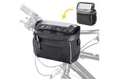 Sykkelutstyr - Wozinsky  Handlebar Bag Bike Shoulder Bag Black (WBHBB-01) - 5907769307539