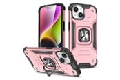 Mobil - Deksel og etui - Wozinsky Armored case with a finger holder for iPhone 15 Plus  Ring Armor - gold - 9145576280621