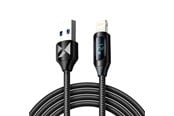 USB - Wozinsky USB-A Cable - Lightning  WUALC2 with LED Display 2.4A 2m - Black - 5907769308468
