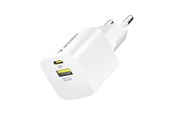 Mobil - Adaptere og ladere - Wozinsky WWCEAC GaN USB-A USB-C 33W Wall Charger - White - 5907769308109