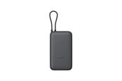 Nødlader - Xiaomi Power Bank 20000 (Integrated Cable) - Dark Grey Nødlader - Grey - 20000 mAh - BHR9740GL