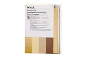 Etikettskriver - Cricut Neutrals Sampler - cutaway card set - grey khaki white cream holographic gold - 2009485