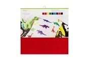 Etikettskriver - Cricut - craft material - 305 x 305 mm - 10 sheets - red pink yellow green blue turquoise orange black white - felt - 2003830