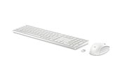 Tastatur - HP 650 - Tastatur & Mussett - Engelsk - Hvit - 4R016AA#ABB