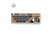 Tastatur - MCHOSE x Unbox Therapy - UT98 (Retro Therapy) - Gamingtastatur - Engelsk (USA) - Hvit - HW-UT98-3