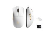 Mus - MCHOSE K7 Ultra Lightweight Wireless - Gaming mus - Optisk - 6 - Hvit - MC-K7-11