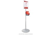Papir, Fotopapir & Etiketter - METO Turn-O-Matic gulvstativ m/plate, teleskoprør +klappramme - 39588502