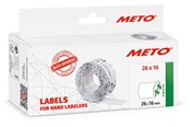 Papir, Fotopapir & Etiketter - METO Prisetiketter avtak. 26x16mm, hvit, 6rl/1000 - 9506166