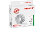 Papir, Fotopapir & Etiketter - METO Prisetiketter, 26x16mm, hvit, 12rl/1000 - 30007359