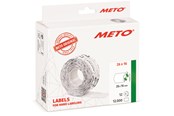 Papir, Fotopapir & Etiketter - METO Prisetiketter avtak. 26x16mm, hvit, 12rl/1000 - 30007360