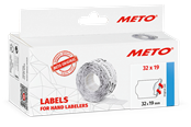 Papir, Fotopapir & Etiketter - METO Prisetiketter, 32x19mm, hvit, 5rl/1000 - 30007366