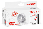 Papir, Fotopapir & Etiketter - METO Prisetiketter, 29x28mm, hvit, 5rl/1000 - 30007372