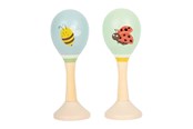 Musikk - Small Foot - Wooden Maracas Tiny Friends - 2pcs. - 12726