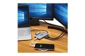 Dokkingstasjon - Tripp Lite Eaton Series USB-C Dock Dual Display - 4K 60 Hz HDMI USB 3.2 Gen 1 USB-A Hub GbE Memory Card 100W PD Charging Gray - U442-DOCK8G-GG