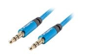 Lydkabel - Lanberg Premium audio cable - 3 m - CA-MJMJ-10CU-0030-BL