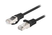 Nettverkskabel - Lanberg patch cable - 3 m - black RAL 9004 - Svart - 3m - PCF6-20CC-0300-BK