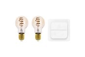Smarthus - EGLO Connect-Z A60 4,9W 2200-6500K amber incl. switch/remote - 2-pack - 110315