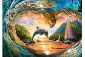 Puslespill - Ravensburger Dolphin's Heart Leap (1000) - 12001711