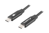 USB - Lanberg - USB-C cable - USB-C to USB-C - 1 m - CA-CMCM-40CU-0010-BK