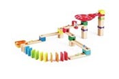 Byggesett - Hape Wooden Marble Track Set Domino - 50pcs. - E1102