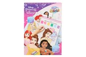 Kreative leker - Canenco Disney Princess Watercolour Paint Set Book - incl. Brush - DP24355