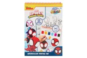 Kreative leker - Canenco Spidey Water Paint Set Book - incl. Brush - SP24355