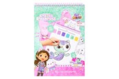 Kreative leker - Canenco Gabby's Dollhouse Watercolour Paint Set Book - incl. Brush - GD24355V1