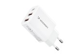 Mobil - Adaptere og ladere - Wozinsky CWCUCW 30W USB-C / 2 x USB-A AC Charger - White - 5907769308567