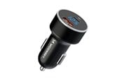 Mobil - Adaptere og ladere - Wozinsky WDCCAC USB-C USB-A 36W Car Charger - Black - 5907769308505