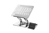 Nettbrett - Andre tilbehør - Wozinsky WRS-CPY84SS 360 Aluminum Laptop and Tablet Stand + Smartphone Stand - Silver - 5907769364617