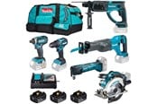 Verktøy - Makita TOOL SET MAKITA DLX6135TX1 3X5 AH 18V - DLX6135TX1