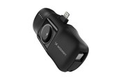 Nødlader - Wozinsky WF16-YLS 5000mAh 15W Lightning Mini Power Bank with Built-in USB-C Cable and Apple Watch Charger - Black Nødlader - Svart - 5000 mAh - 5907769364532