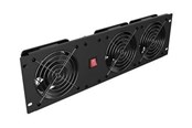 Rackskap - Lanberg - rack fan panel (vertical) - with three fans - 3U - AK-1506-B