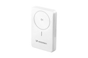 Nødlader - Wozinsky WLWP-10KA0Y3WS 22.5W PD Qi2 10000 mAh with stand 1x USB-A 1x USB-C - white Nødlader - Hvit - 10000 mAh - 5907769369322