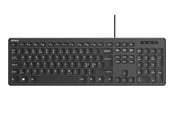 Tastatur - Deltaco Wired membrane keyboard with volume media keys - Fullsize - Nordic Layout - Tastatur - Nordisk - Svart - TB-626-1S