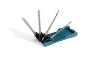 Bormaskin & Bits - Makita E-13605 Drill Bit Set - For Concrete Masonry Bricks - 4 Pieces - E-13605