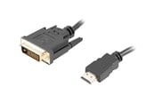 Skjermkabel - Lanberg adapter cable - HDMI / DVI - 1.8 m - CA-HDDV-20CU-0018-BK