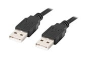 USB - Lanberg - USB cable - USB to USB - 1.8 m - CA-USBA-20CU-0018-BK