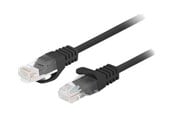 Nettverkskabel - Lanberg patch cable - 50 cm - black RAL 9004 - Svart - 0.5m - PCU6-20CC-0050-BK