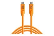 USB - Tether Tools TetherPro - USB-C cable - 24 pin USB-C to 24 pin USB-C - 4.6 m - CUC15-ORG