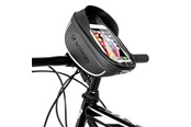 Sykkelutstyr - Wozinsky  Bicycle Handlebar Bag with Phone Case 1 L Black (WBB16BK) - 5907769300585