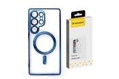 Mobil - Deksel og etui - Wozinsky Electroplated Case with Magsafe for Samsung Galaxy S25 Ultra - Blue - 5907769369810
