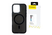 Mobil - Deksel og etui - Wozinsky Glitter Case with Mag Safe for Samsung Galaxy S25+ - Black with Glitter - 5907769369872