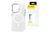Mobil - Deksel og etui - Wozinsky Glitter Case with Mag Safe for Samsung Galaxy S25+ - Transparent with Glitter - 5907769369902