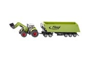 Leketøysbil - SIKU 1949 Tractor with Front Loader Dolly and Dump Truck 1:50 - S-1949